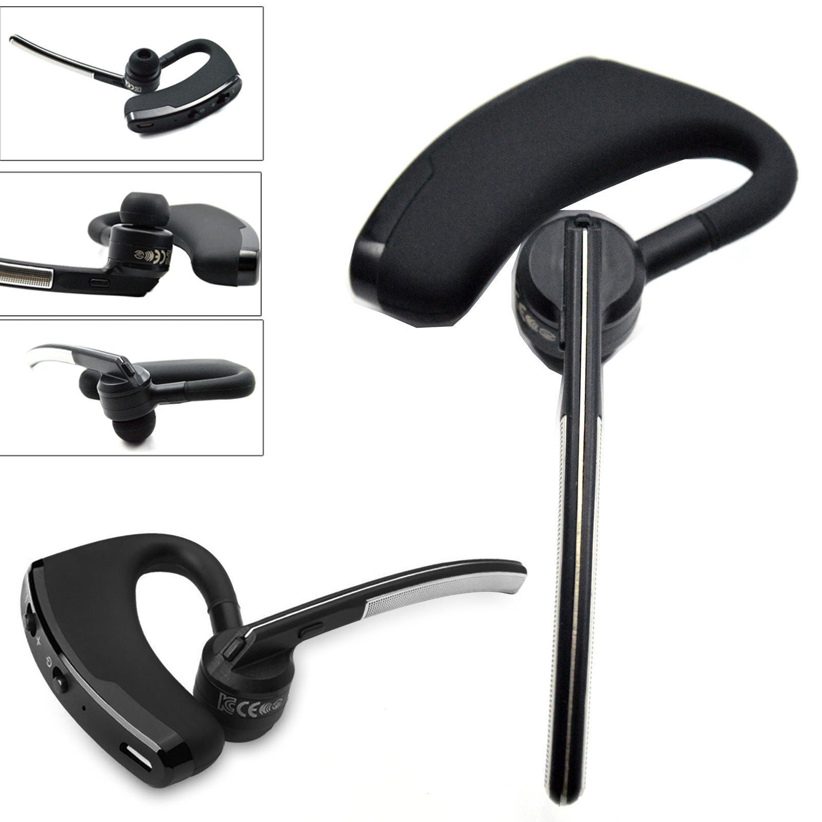 Casque Bluetooth sans fil, mains libres, crochet d'écouteurs intra-auriculaires, suppression du bruit stéréo et micro Casque Bluetooth sans fil, mains libres, crochet d'écouteurs intra-auriculaires, suppression du bruit stéréo et micro